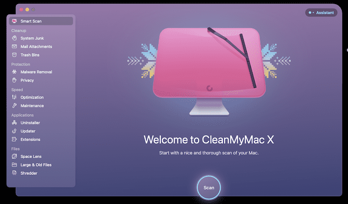 CleanMyMac X Interface