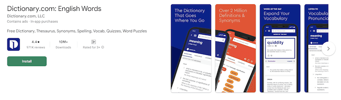 Dictionary.com Homepage