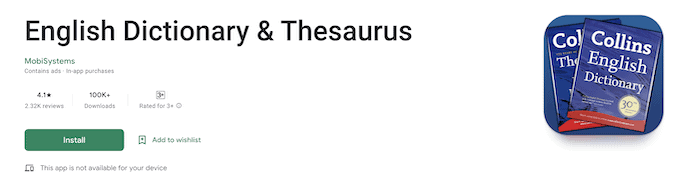 English Dictionary & Thesaurus Homepage