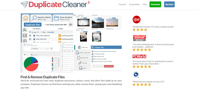 Duplicate Cleaner Homepage