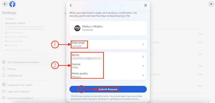 Choose criteria to prepare data 