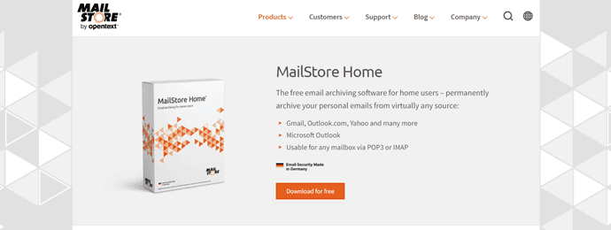 MailStore Homepage