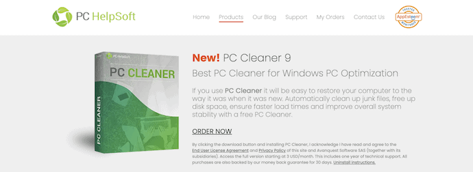 Pc Cleaner 9 Homepage