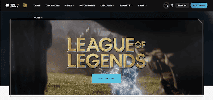League of Legends Homepage
