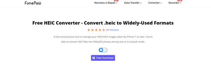 FonePaw HEIC converter