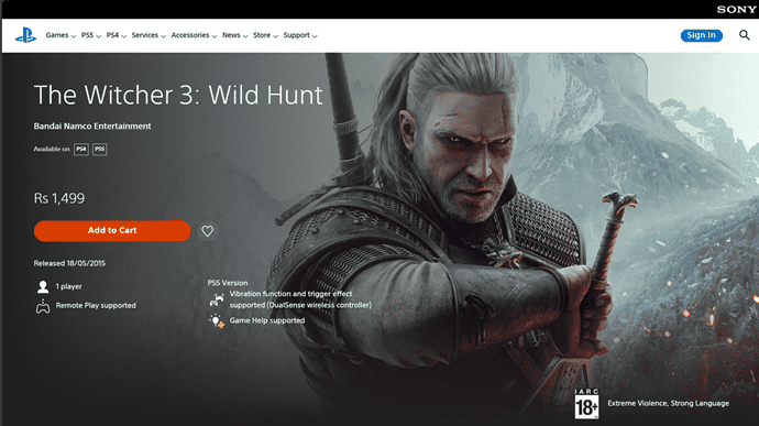 Witcher 3 Homepage