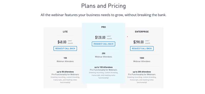 AnyMeeting Pricing