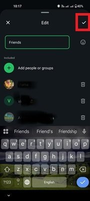 Edit WhatsApp list